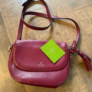 Kate Spade Deep Red Crossbody Bag